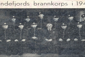 Bilde av Brannkorpset i Sandefjord og Sandar i 1940